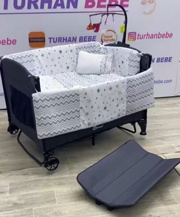 Lia Salanır Sabitlenir Dönenceli Oyun Park Beşik Tam Set Uyku SetiTaşıma Çantası Hediye