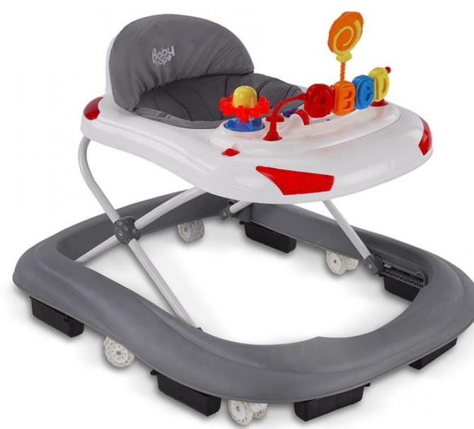 Baby HOPE Müzikli Silikon Tekerlekli Kademe Ayarlı Yürüteç