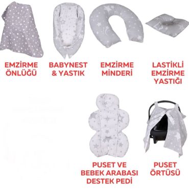 7’Li Bebek Tekstil Seti